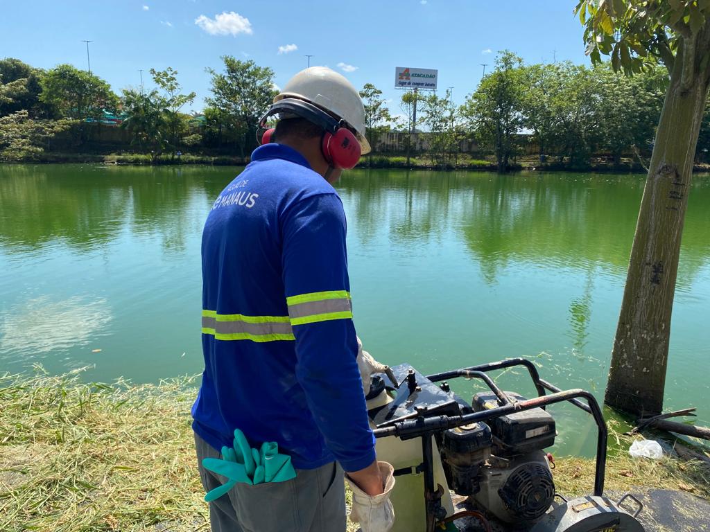 Águas de Manaus e Prefeitura de Manaus iniciam obras na Lagoa do Japiim