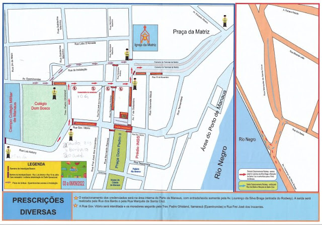 Prefeitura de Manaus divulga mapa de circulação do ‘#SouManaus Passo a Paço 2022’