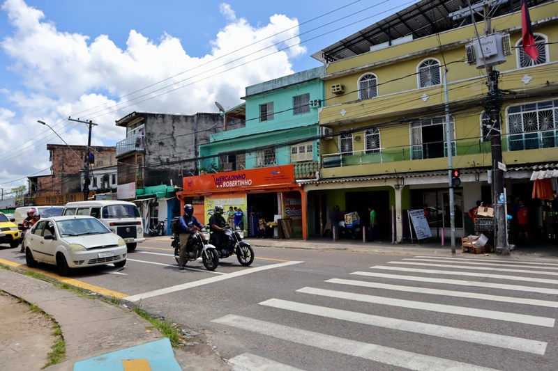 Intervenção da Prefeitura de Manaus torna trânsito mais ágil no bairro Petrópolis