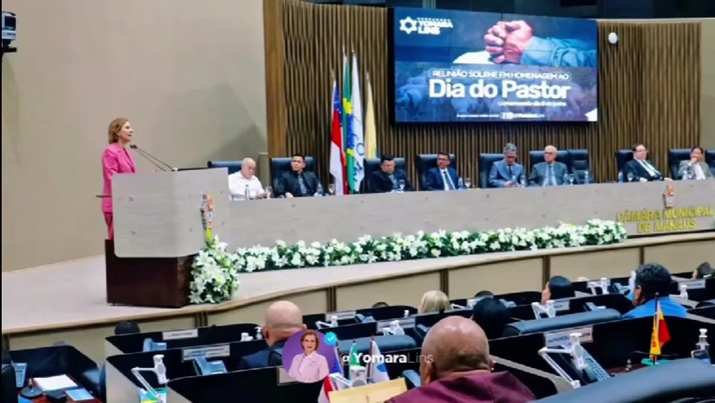 Vereadora Yomara Lins Promove SESSÃO SOLENE pela passagem do dia do Pastor