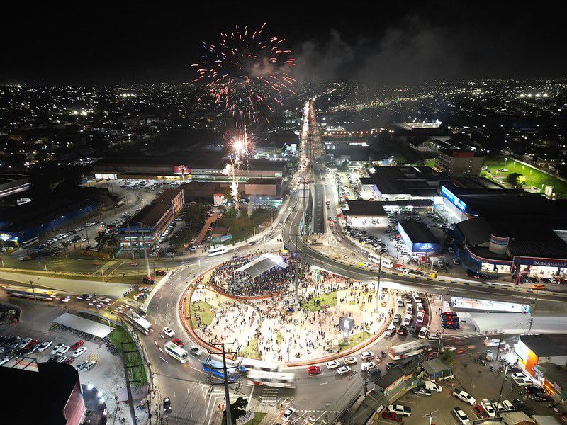 Prefeito David Almeida entrega Complexo Viário Rei Pelé, um marco para cidade de Manaus