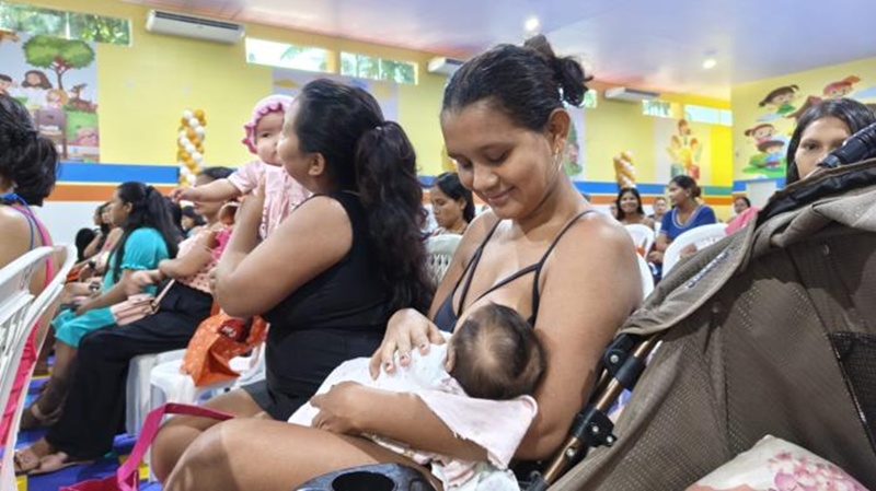 Parintins realiza campanha Agosto Dourado em apoio à amamentação