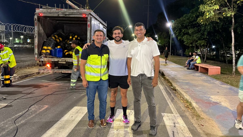 Solicitação de João Paulo Janjão garante contenções permanentes na ciclofaixa do Passeio do Mindu