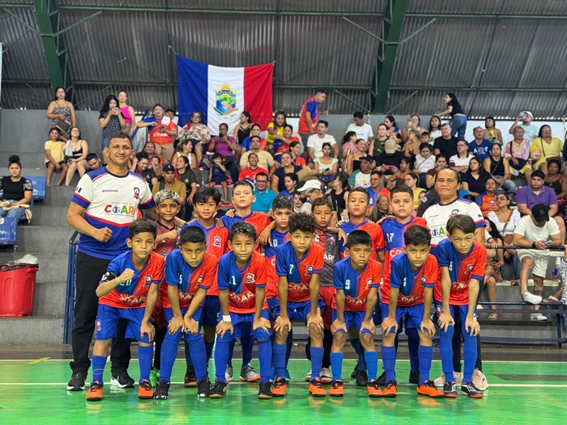 Seleção Coariense Sub- 9 estreia com garra no torneio de início do campeonato amazonense de futsal