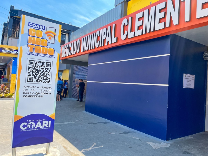 Prefeitura de Coari amplia inclusão digital com Wi-Fi gratuito em praças, feiras e mercado