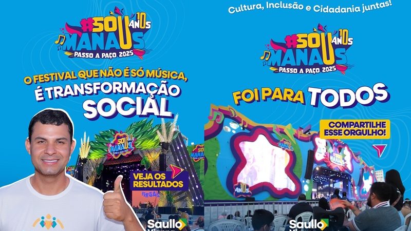 Saullo Vianna apresenta o balanço do Sucesso do Sou Manaus Passo a Paço 2025