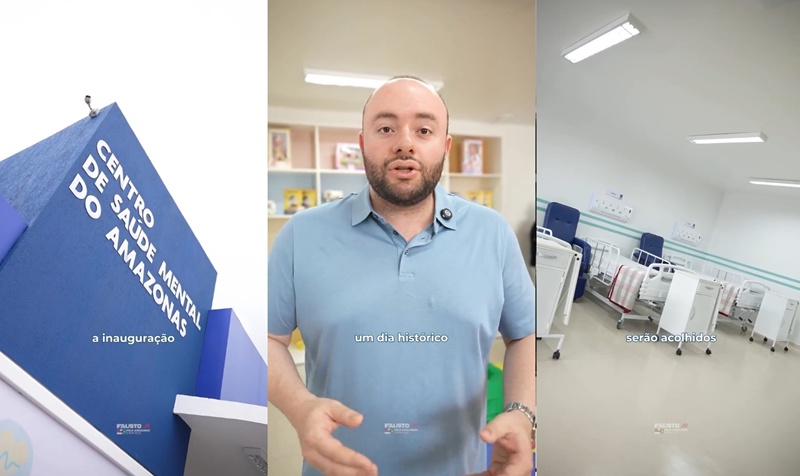 Deputado Fausto Jr fala sobre a entrega do novo Centro de Saúde Mental do Amazonas