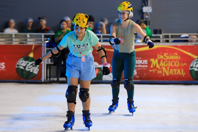 Arena Mágica de Patinação da prefeitura encerra programação com mais de 250 mil visitantes e 10 toneladas de leite doadas