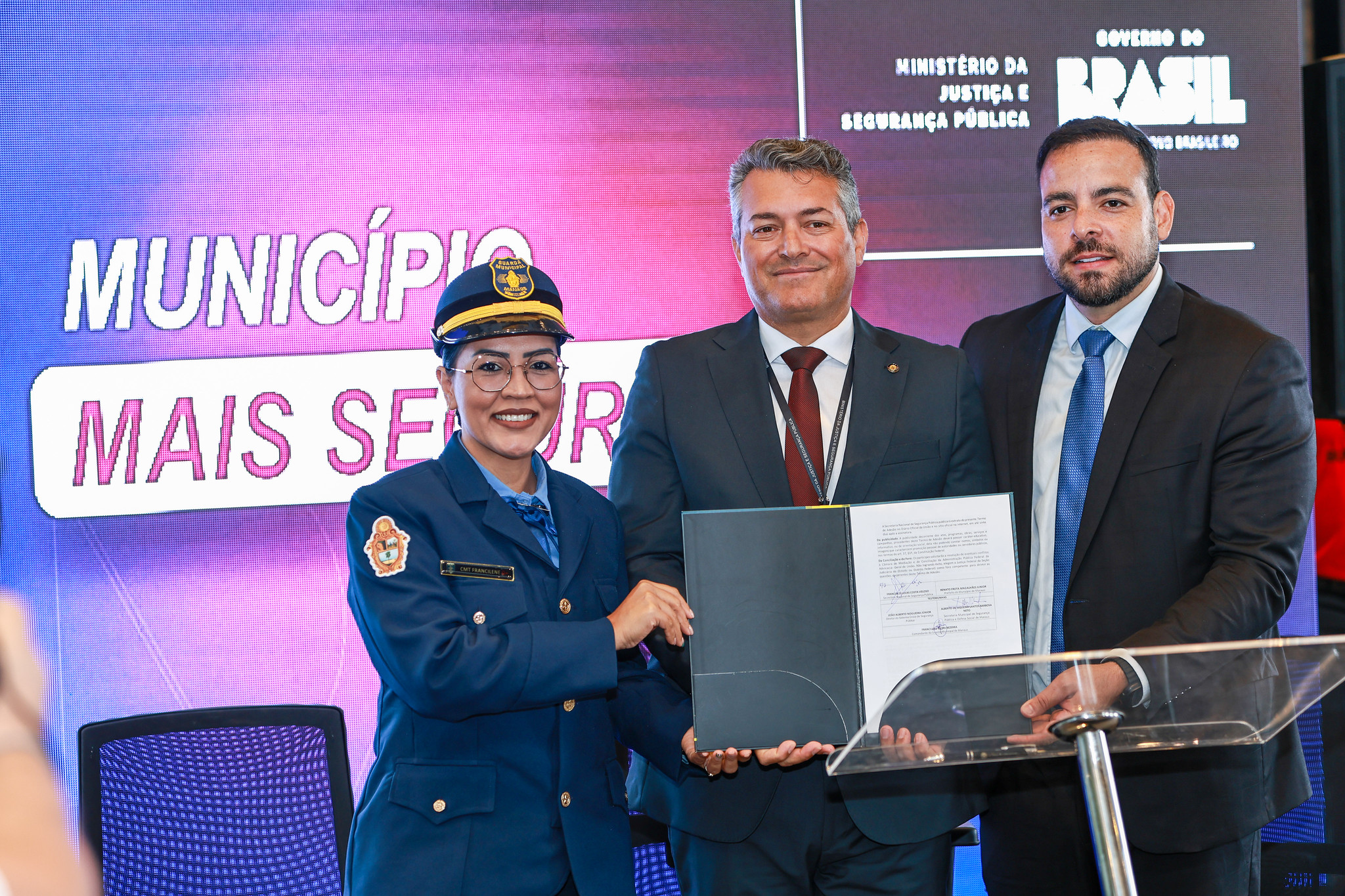 Prefeitura de Manaus formaliza pactuação ao programa ‘Município Mais Seguro’ e fortalece atuação da Guarda Municipal