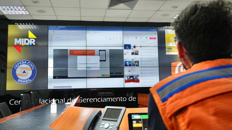 Defesa Civil Alerta mantém operação durante fase de testes
