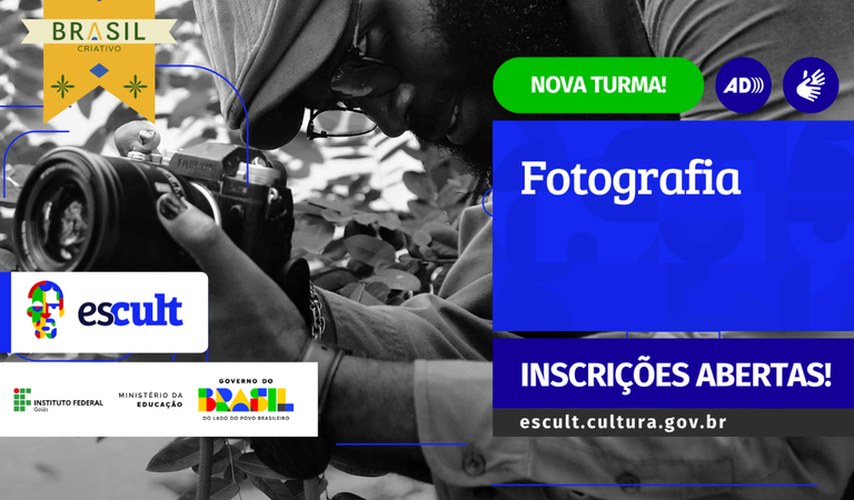 Escult lança segunda turma do Curso Livre de Fotografia com inscrições abertas até novembro