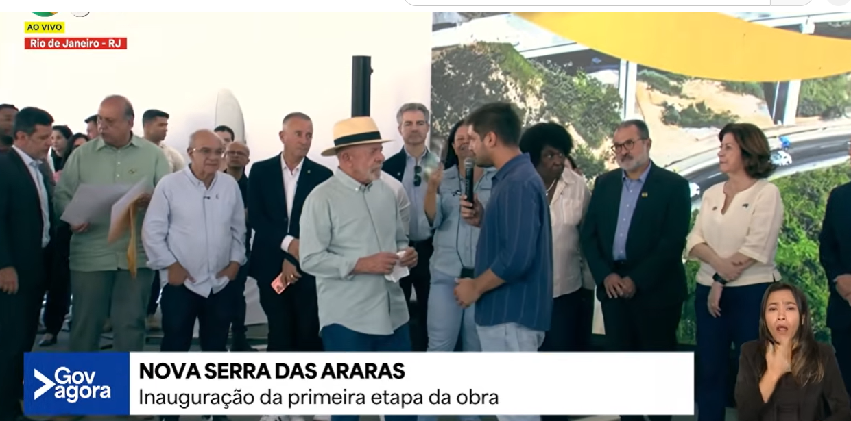 No Rio de Janeiro, Lula inaugura primeira etapa da modernização da Via Dutra. Assista