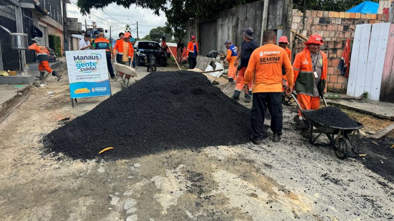 Infraestrutura avança no bairro Cidade de Deus com o programa ‘Manaus que a Gente Cuida’