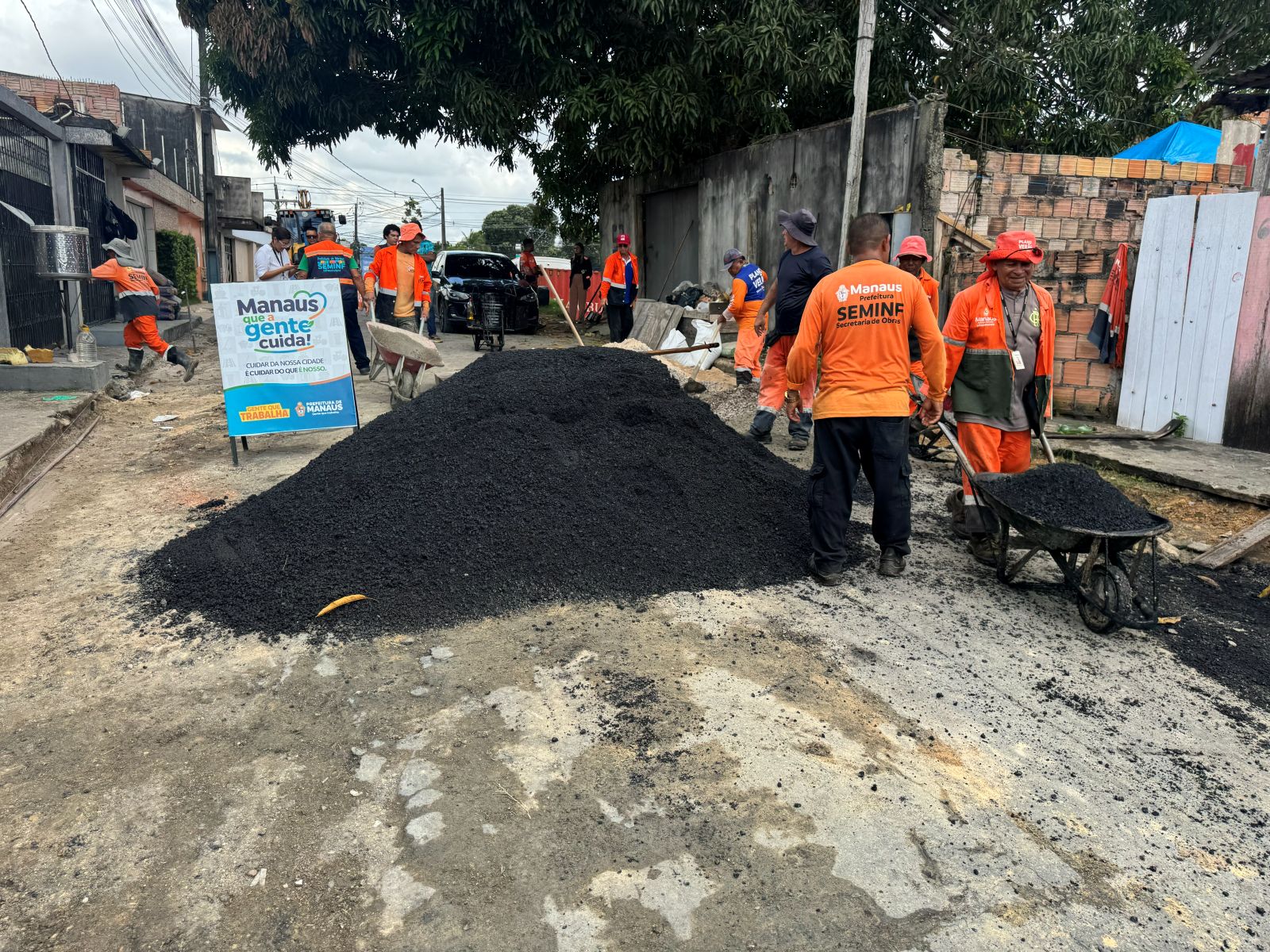 Infraestrutura avança no bairro Cidade de Deus com o programa ‘Manaus que a Gente Cuida’