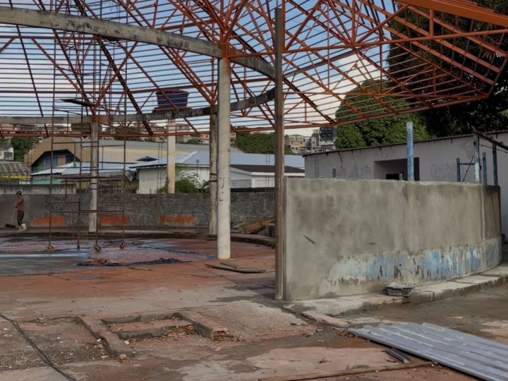 Prefeitura de Manaus avança em obras de revitalização do CEL Zezinho, no São José 3