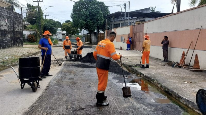 Prefeitura de Manaus fortalece recuperação viária no bairro Armando Mendes e garante mais mobilidade na zona Leste