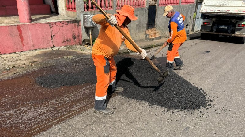 Prefeitura de Manaus intensifica operação ‘Tapa-Buracos’ no bairro Nova Esperança e fortalece mobilidade na zona Oeste