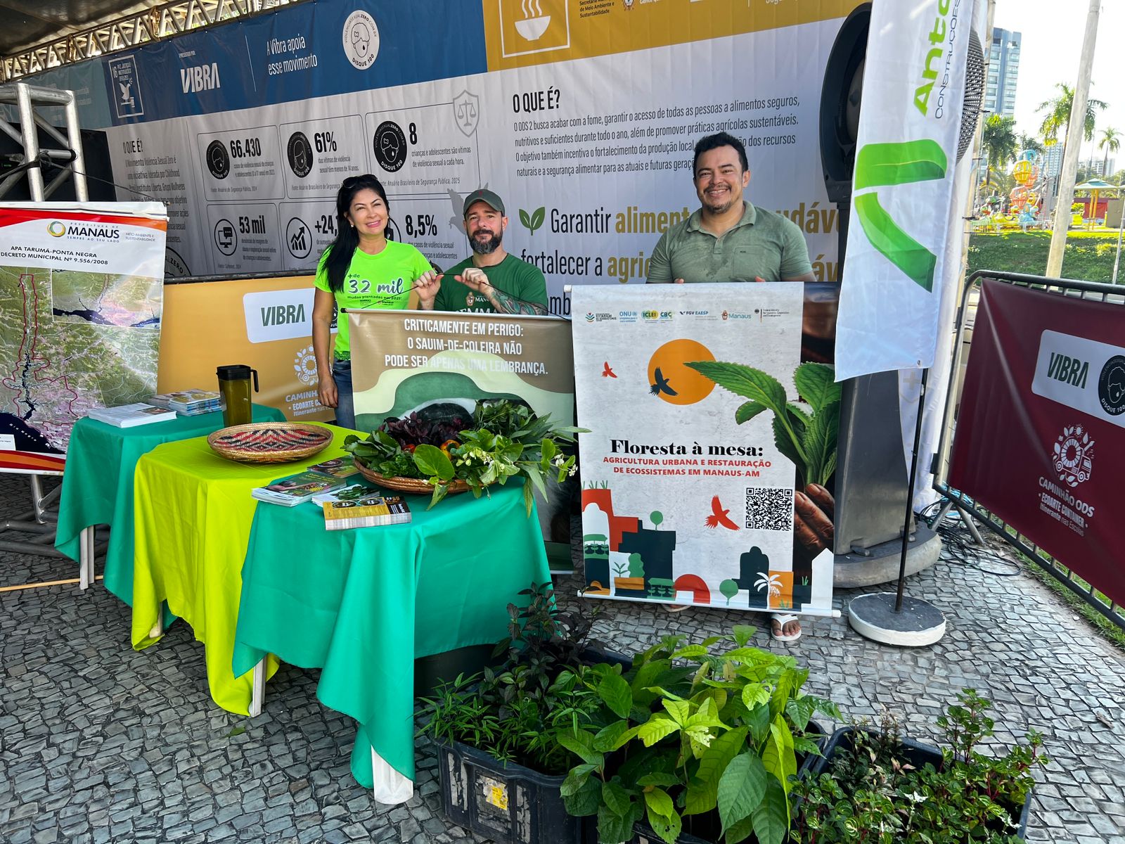 Prefeitura de Manaus participa do projeto ‘Caminhão ODS’ com doação de mudas e educação ambiental 