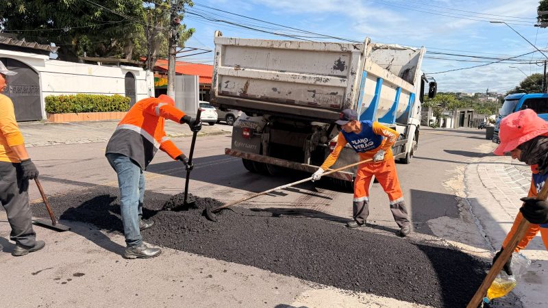 Prefeitura de Manaus reforça segurança viária com implantação de lombadas no bairro Aleixo