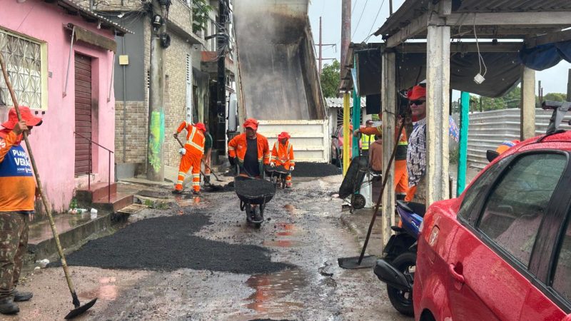Prefeitura intensifica recuperação asfáltica na avenida Manaus 2000 e fortalece a mobilidade urbana na zona Sul