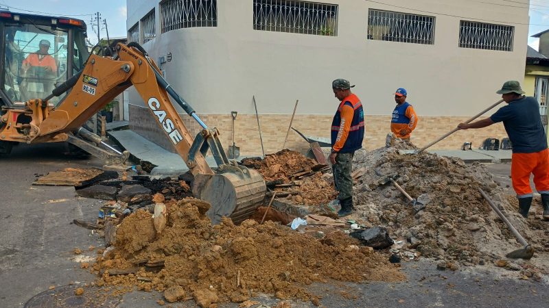 Prefeitura de Manaus realiza recuperação de rede de drenagem no bairro Lírio do Vale 2