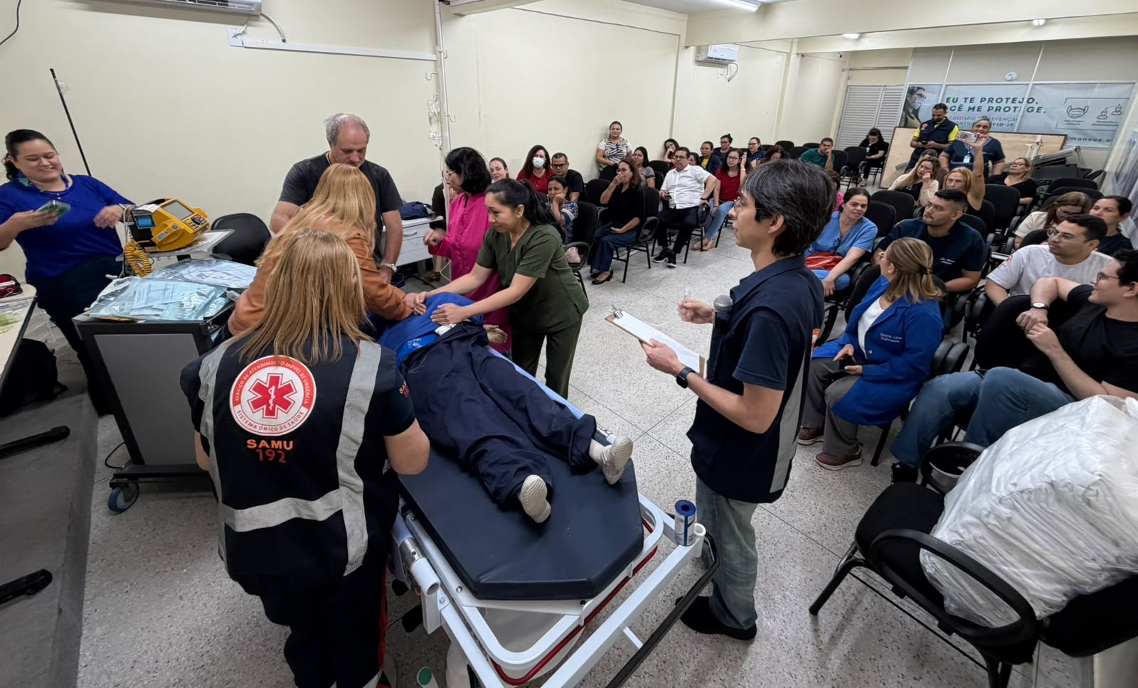 Samu Manaus promove oficina para servidores da Maternidade Dr. Moura Tapajóz