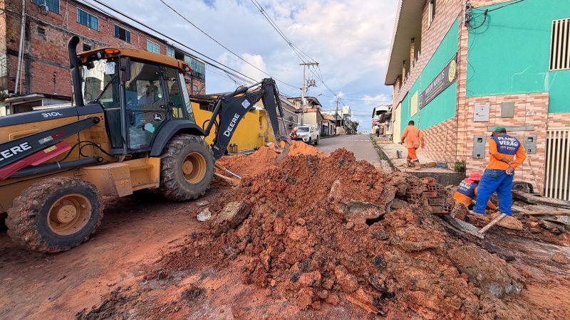 Prefeitura de Manaus realiza obra emergencial de drenagem no São Jorge e reforça prevenção contra alagamentos