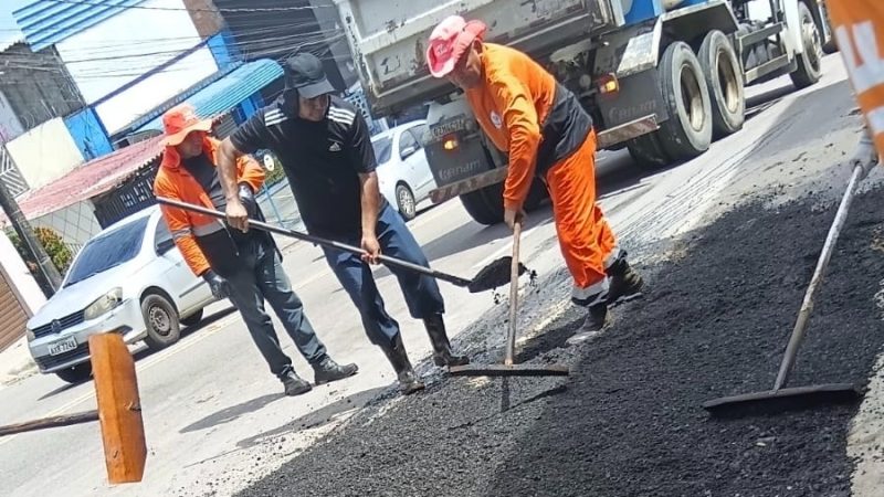 Prefeitura de Manaus conclui recuperação da avenida Tefé e garante mais segurança e mobilidade na zona Sul