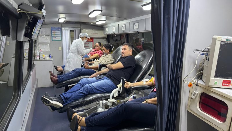 Prefeitura de Manaus mobiliza servidores em ação de doação de sangue na Seminf