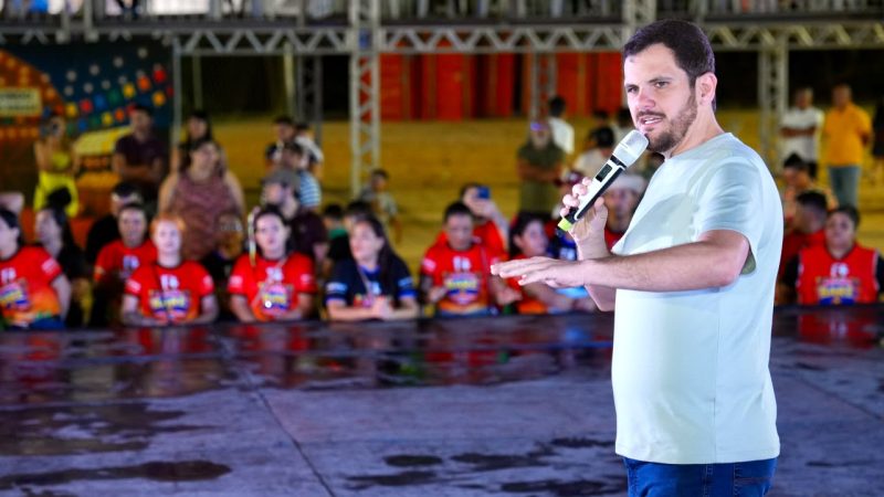 Prefeito Renato Junior anuncia construção de novo complexo esportivo no bairro Colônia Santo Antônio e amplia áreas de esporte e lazer para os moradores da região