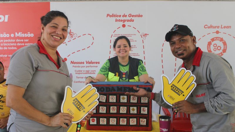 Projeto ‘Humaniza Trânsito’ da prefeitura leva conscientização e educação viária aos colaboradores da Caloi no Distrito Industrial