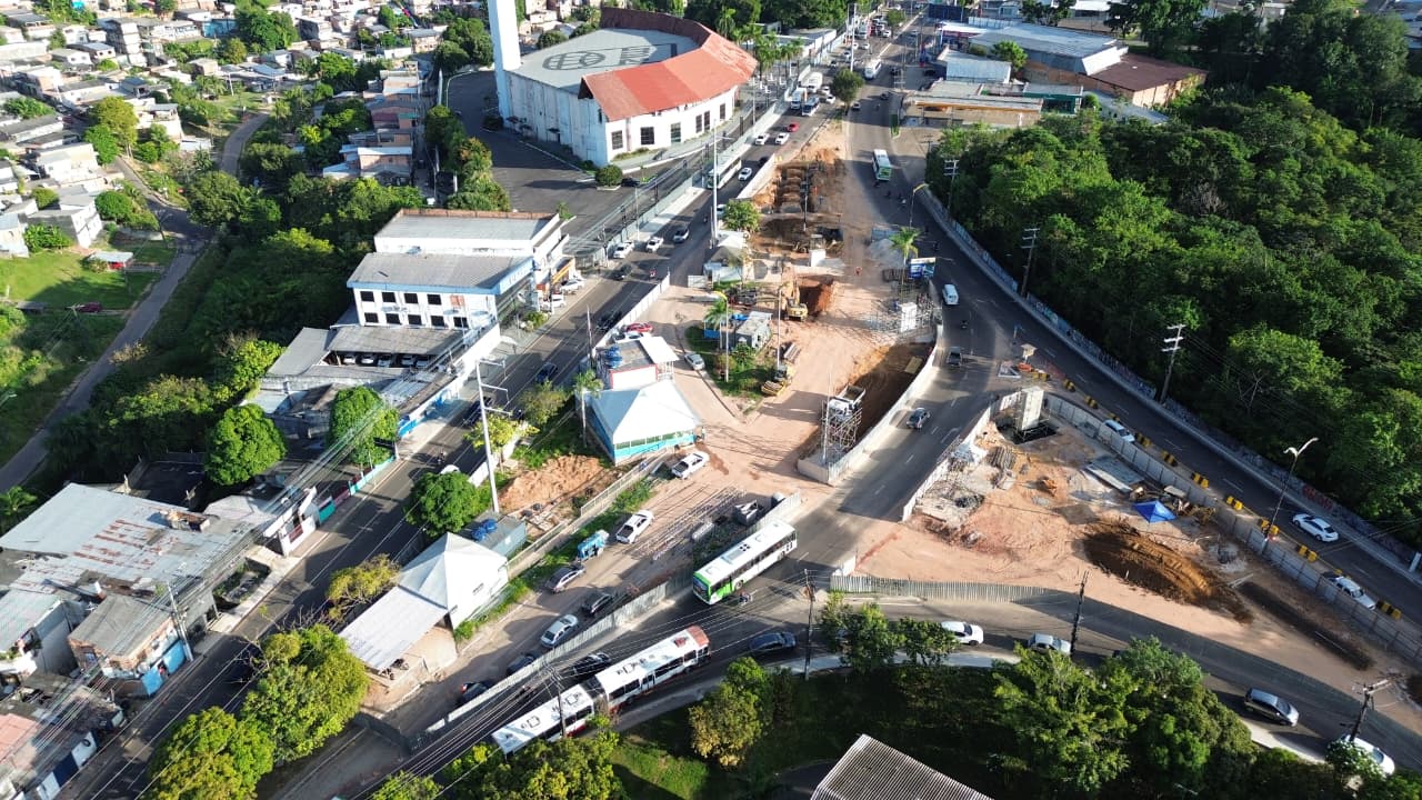 Prefeitura de Manaus amplia obras do complexo viário Passarão e reforça mobilidade na zona Oeste