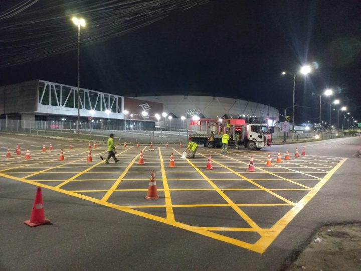 Prefeitura de Manaus intensifica revitalização de caixas amarelas para aumentar segurança viária e fluidez no trânsito