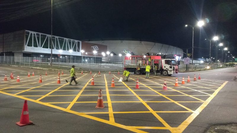 Prefeitura de Manaus intensifica revitalização de caixas amarelas para aumentar segurança viária e fluidez no trânsito