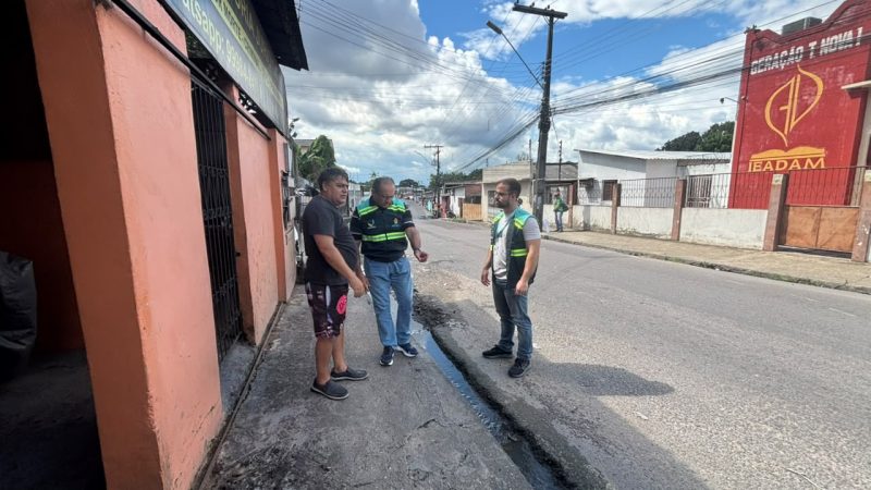 Ageman fiscaliza serviço de recomposição asfáltica pela concessionária de água e vistoria 70 ruas em mutirão neste sábado