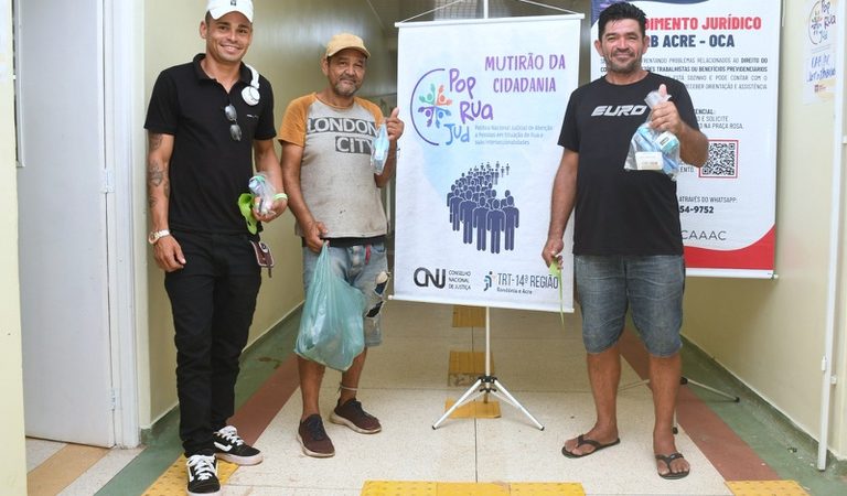 AGU participa de mutirão de atendimento à população de rua no Acre