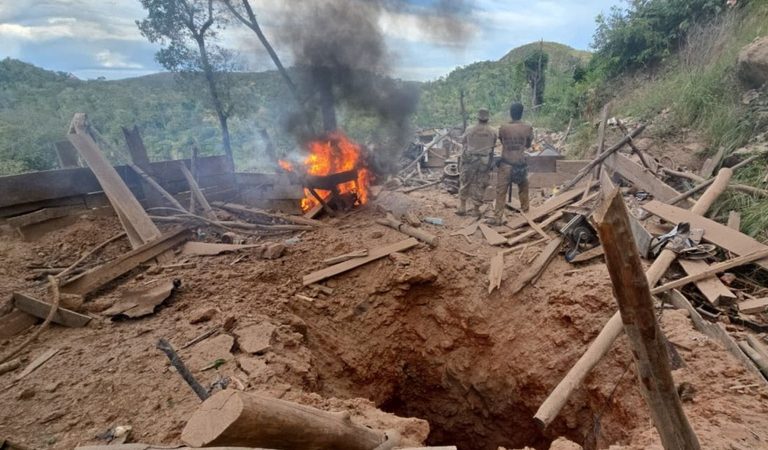 Forças federais fecham o cerco ao garimpo ilegal com inutilização de 35 bunkers e 33 túneis na TI Sararé