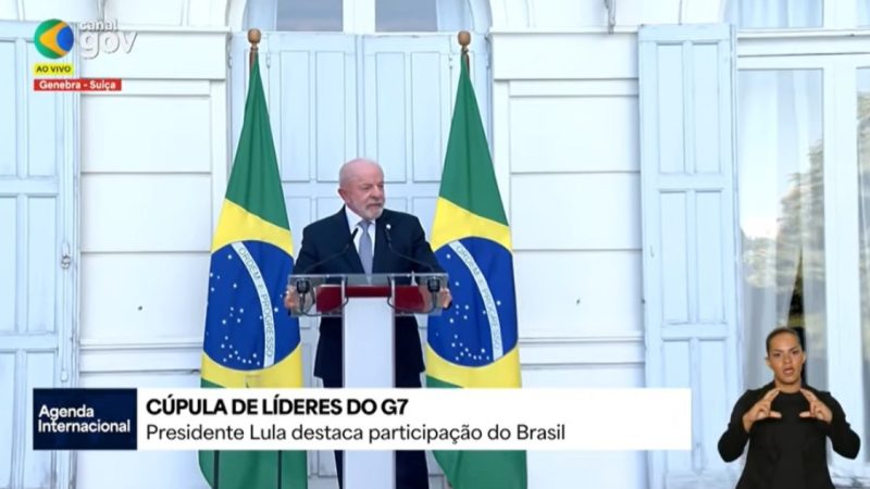 Lula fala à imprensa após o encerramento do G7, na França. Assista