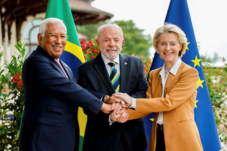Lula debate comércio com presidentes da Comissão Europeia e do Conselho Europeu