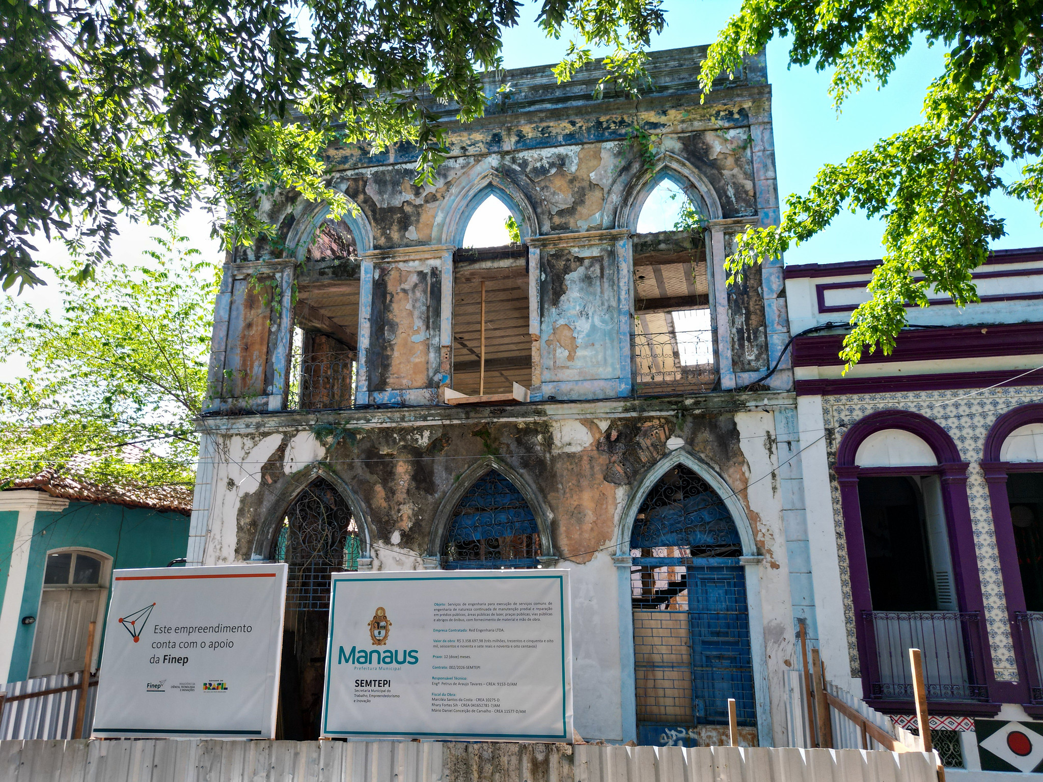 Prefeitura de Manaus inicia execução das obras do projeto arquitetônico de requalificação do Casarão de São Vicente