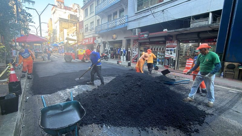 Prefeitura de Manaus intensifica obras no centro histórico e fortalece segurança, mobilidade e acessibilidade na região