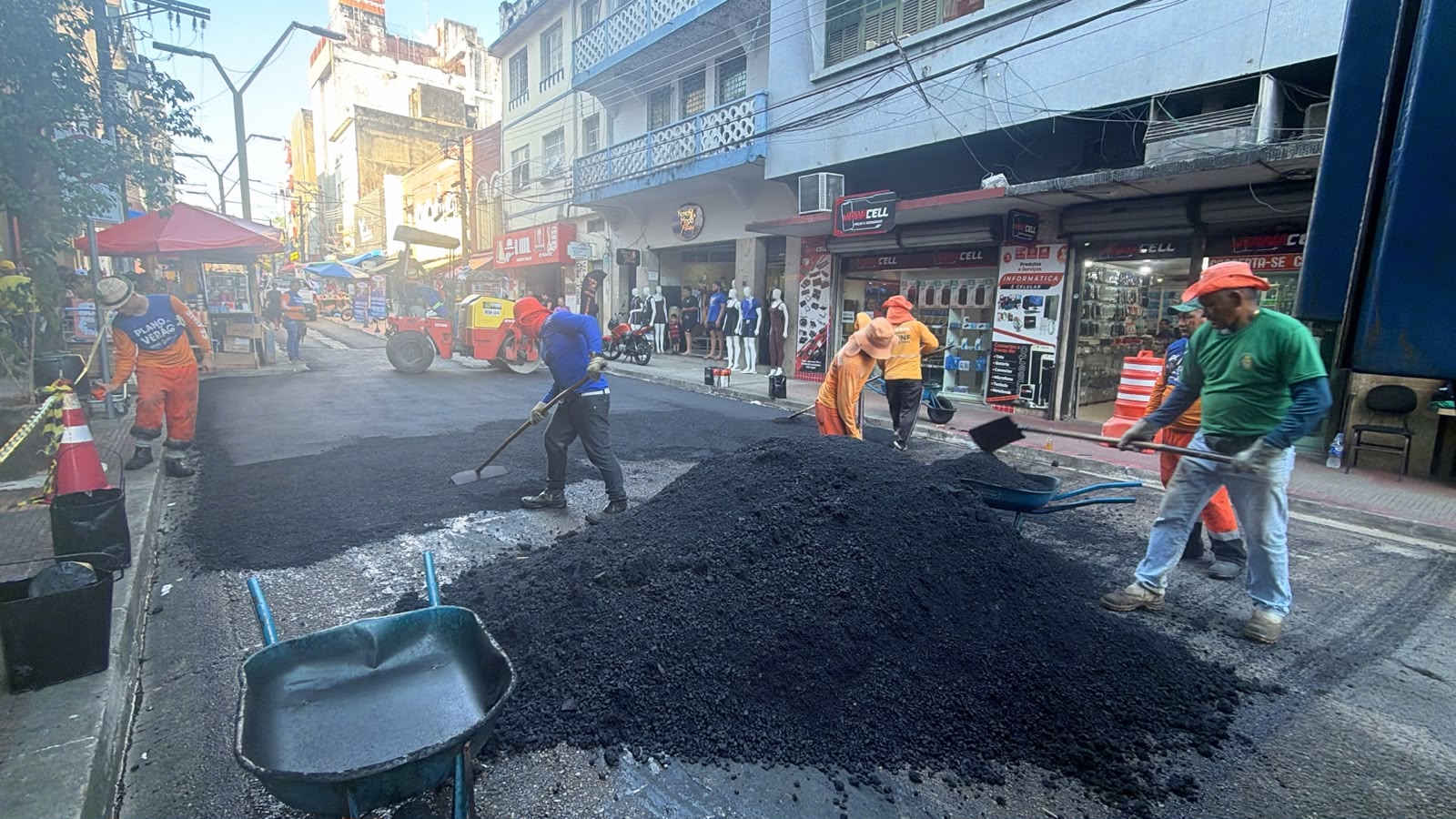 Prefeitura de Manaus intensifica obras no centro histórico e fortalece segurança, mobilidade e acessibilidade na região