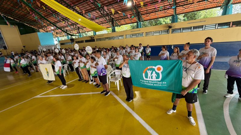 Prefeitura abre 13ª edição dos Jogos Internos do Parque Municipal do Idoso com 166 atletas e incentiva promoção do envelhecimento ativo