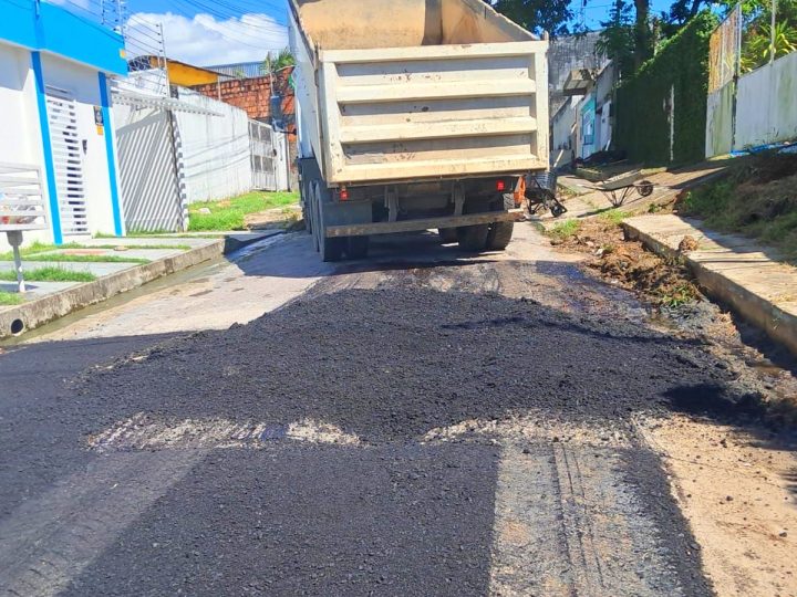 Prefeitura de Manaus intensifica obras no bairro Novo Aleixo e amplia mobilidade com recuperação asfáltica na zona Norte