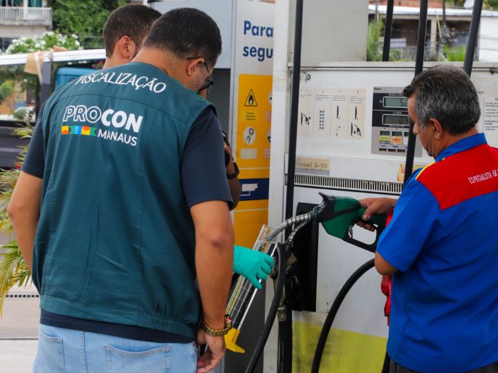 Pesquisa mensal de combustíveis do Procon Manaus aponta redução de 1,43% no menor preço do diesel S10