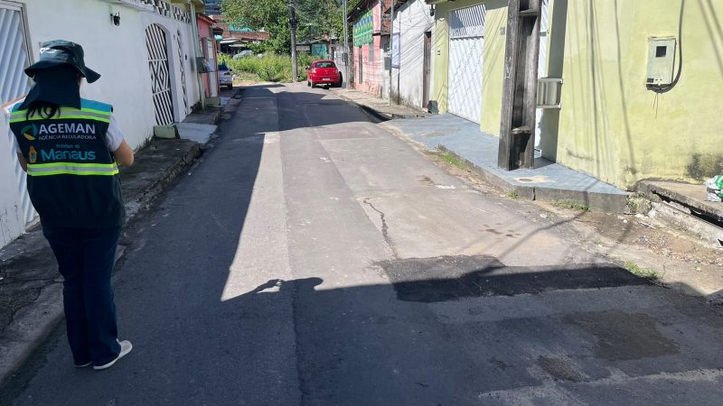 Ageman reforça fiscalização em obras de recomposição asfáltica realizadas pela Águas de Manaus