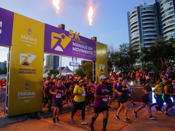 ‘Manaus em Movimento’ ganha impulso com ‘Sabadão da Saúde’ e corrida kids no mirante Lúcia Almeida