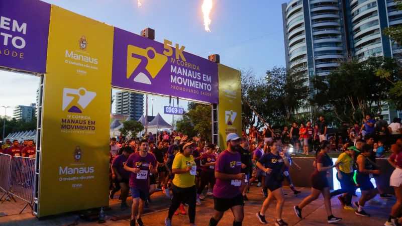 ‘Manaus em Movimento’ ganha impulso com ‘Sabadão da Saúde’ e corrida kids no mirante Lúcia Almeida