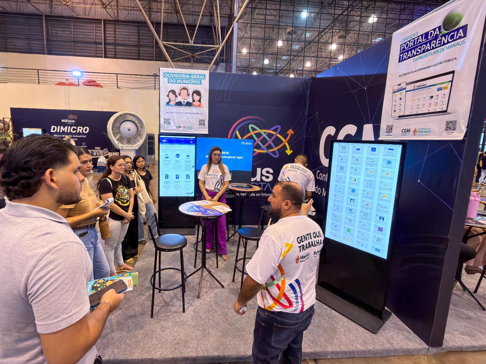 CGM consolida participação de sucesso na 1ª ‘Expo Manaus Conecta’ e aproxima cidadãos do controle social com uso da tecnologia e inovação