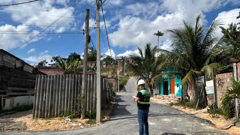 Fiscalização da Ageman atesta conformidade da ampliação da iluminação pública na comunidade Celebridade